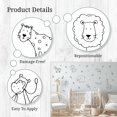 thumbnail image 6 of Decalcomania Wall Decor Safari Animal Wall Decals - Set of Safari Wall Stickers Removable Peel and Stick Decals - Jungle Themed Wall Decals, 6 of 7
