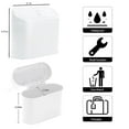 thumbnail image 2 of Camión de basura desechable de 2 rollos con cinturón blanco con mini caja de almacenamiento montada en la puerta lateral Cubo de basura montado en vehículo creativo de doble uso, 2 of 5
