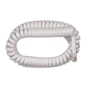 - InstallerParts 12Ft Coiled Handset Cord – Two RJ22 (4P4C) Plugs -- White