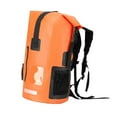 thumbnail image 3 of Mochila impermeable de 35 litros, bolsa seca de 11 x 20,4 pulgadas, diseño ergonómico de PVC. Naranja, 3 of 9
