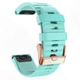 thumbnail image 1 of Rose Gold Striped Silicone QuickFit Band for 20mm Fitness Trackers, 1 of 3