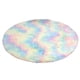 thumbnail image 1 of Alfombra redonda de colores arcoíris, ideal para decorar habitaciones infantiles, dormitorio, guardería, aula, suave y esponjosa., 1 of 6
