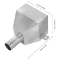 thumbnail image 5 of OUNONA Conector Para Canalón De Inoxidable Durable Para Bajante De Residencial, 5 of 5