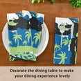 thumbnail image 7 of GZHJMY Palm Surfboard Shark Cloth Napkins Set of 4 Pack, Washable Soft Table Dinner Napkins 20 inch for Kitchen, Hotel, Party, Wedding Washcloths, 7 of 7