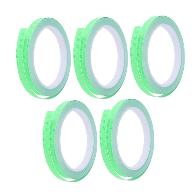 UPGRATOR 5Pack Visibility Reflective Tape Strip for Bike Rim and Vehicle Safety Warning Night Riding 11.8In