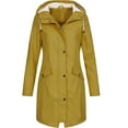 thumbnail image 1 of Veste Femme Femme Veste de Pluie Unie Extérieur Grande Taille Imperméable Imperméable à Capuche Coupe-Vent Vestes de Course pour Femmes en Liquidation, 1 of 4