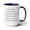 Blue, variant on Coffee Game Two-Tone Coffee Mugs