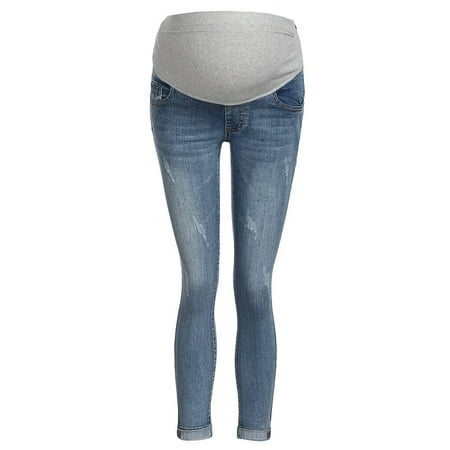 

Tangnade Belly Woman Pregnant Prop Ripped Legging Trousers Jeans Pants Maternity Maternity Pants Maternity pants