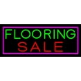 thumbnail image 1 of Flooring Sale LED Neon Sign 13" Tall x 32" Wide - inches Black Square Cut Acrylic Backing, with Dimmer - Premium built indoor Sign for Storefront, Store interior, Exhibition, Decor., 1 of 7