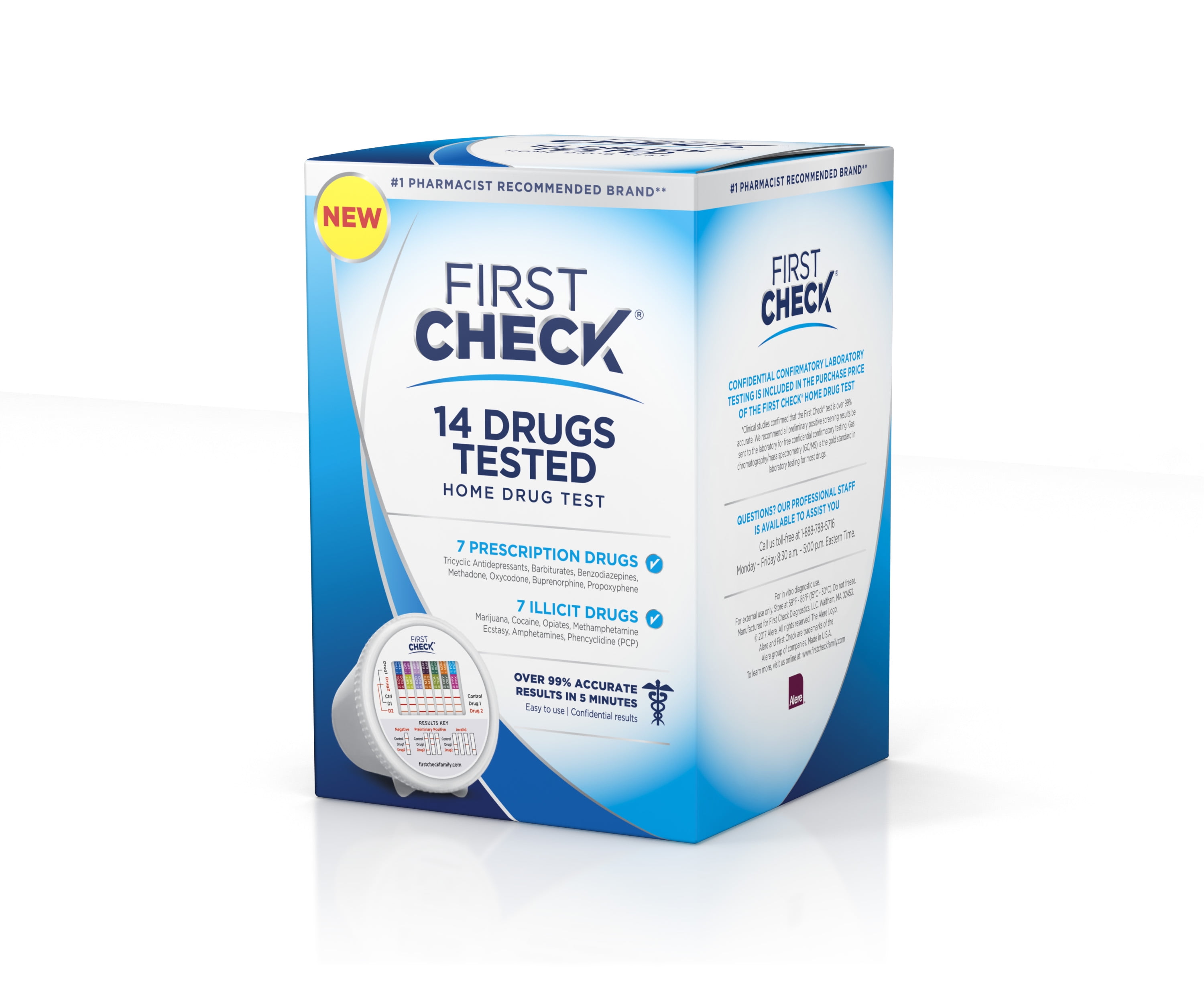 First Check 14 Panel At Home Drug Test 1 Ct Walmart Com