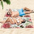 thumbnail image 6 of GZHJMY Beach Towel for Women Girls, French Style Flower Bath Towel, Oversized Lightweight Sport Towel, 31x51 Inch, 6 of 7