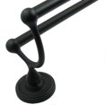 thumbnail image 1 of Rusticware 8222BLK Midtowne Noir Double Porte-Serviettes de 24 Po, 1 of 1