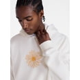 thumbnail image 4 of No Boundaries Floral Print Front and Back Graphic Fleece Hoodie, Men's Sizes XS-4XLT, 4 of 5