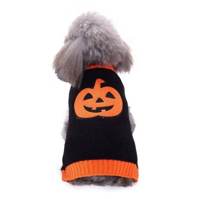 Dog Knitted Sweater Puppy Sweater Warm Soft Pet Holiday Clothes for Small Medium Cats and Dogs ShopWise Round