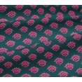 thumbnail image 5 of oneOone Viscose Jersey Fabric Floral Block Printed Craft Fabric BTY 60 Inch Wide, 5 of 5