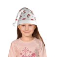 thumbnail image 5 of Honeii Different Mushrooms Print Hat Santa Claus Hat For Xmas Party, Christmas Caps For Boys Girls Child,Christmas Beanie, 5 of 6