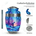 thumbnail image 2 of MUKTIVE Telescope Cremation Urns for Adult Ashes Women, Large Forest Urns for Adult Male, Unique Blue Urn for Couple Ashes for Funeral, Decorative Urn for Mom & Dad Burial, 10 Inch, 2 of 7