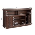 thumbnail image 5 of TV Stand For TV Up To 65" Farmhouse Rustic Media Console Entertainment Cabinet With Adjustable Shelves For Living Room, 5 of 8