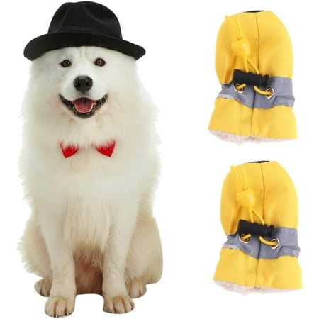 Doggy Shoes for Small Dogs Dog Boots Pet Shoes Dog Rain Boot Boots for Dogs Dog Shoes Protector Puppy Shoes Paw Yellow Floor Claw Sets Boots Shoes for Dogs Floor Protectors