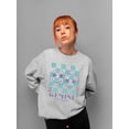 thumbnail image 2 of Gemini Twins Emoji - Zodiac Art Design Women's Sweatshirt, 2 of 4