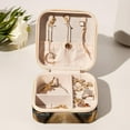 thumbnail image 6 of Collie Travel Portable Square Jewelry Organizer: Necklace Holder, Bracelet Holder, and More for Stylish Girls and Women, 6 of 6
