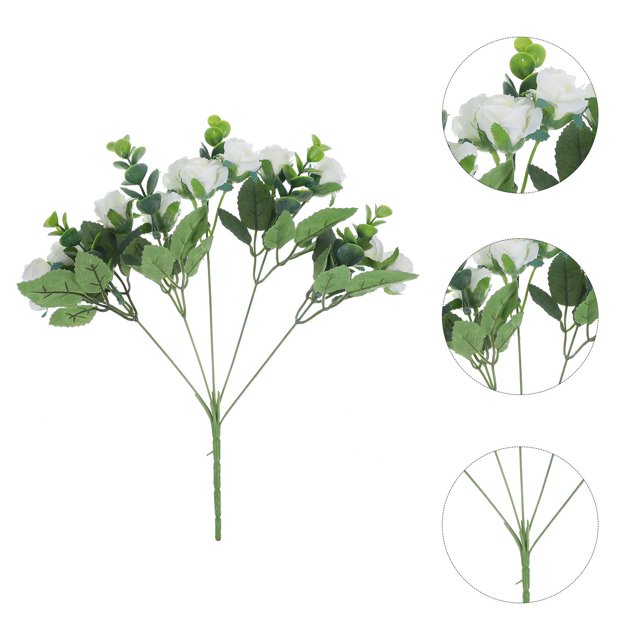 unbranded 5Ud Flores Artificiales Simulación Rosa Para Adornos De Y Resistente