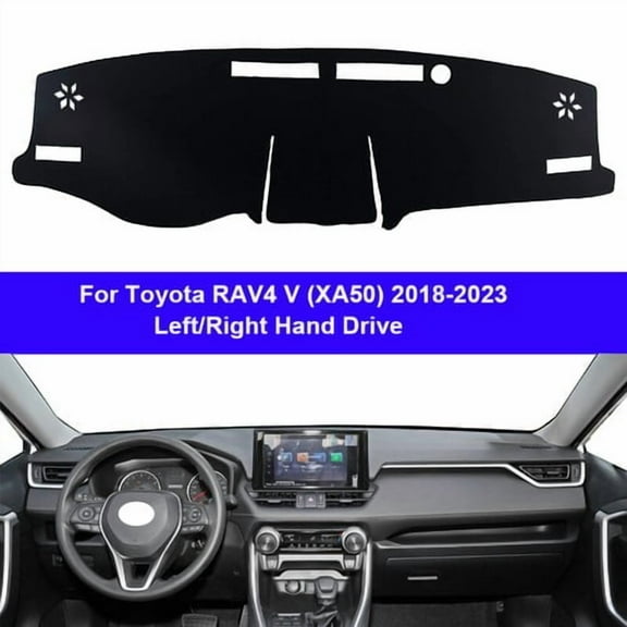 Leather Car Dashboard Cover Dashmat Carpet For Toyota RAV4 V (XA50) 2018 - 2023