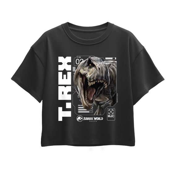 Jurassic World - T-Rex - Youth Girls Boxy T-Shirt