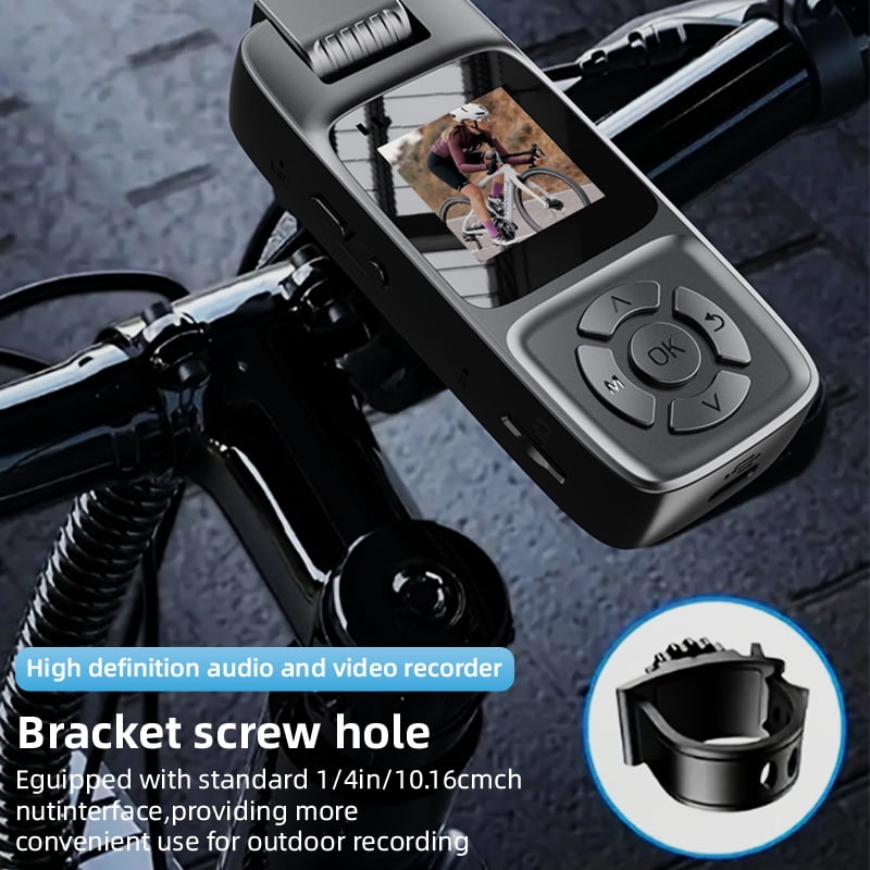 4K Body Camera Video Recorder, Wearable Body Camera with Audio and Video Recording, 180° Rotating Lens,IR Cut Auto Night Vision Hands-Free POV Recording for Law Enforcement, Travel, Biking, Walking