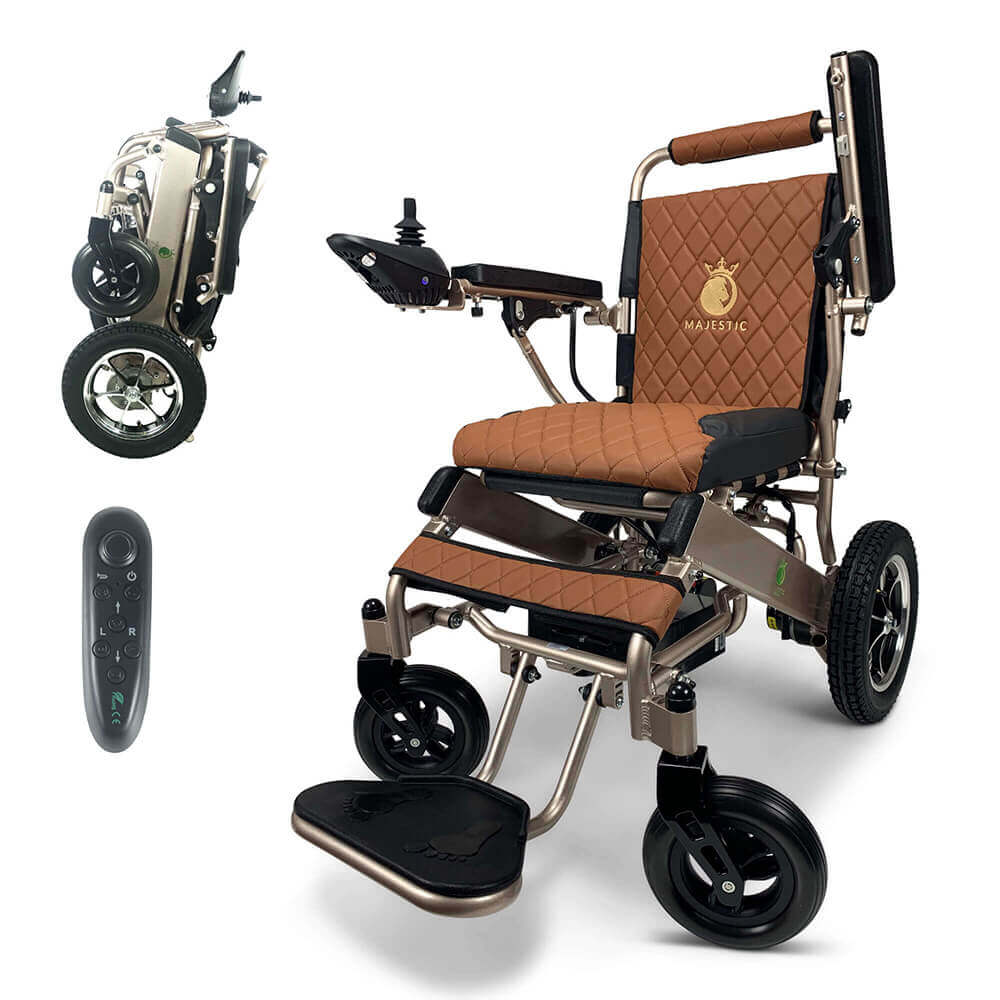 Electric Wheelchair Dual Motorized, Foldable, Lightweight Power