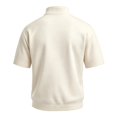 thumbnail image 5 of Short Sleeve Sweatshirts for Men Quarter Zip Mock Neck Sweatshirt Relaxed Fit Casual Pullover Tee Top with Pocket, 5 of 7