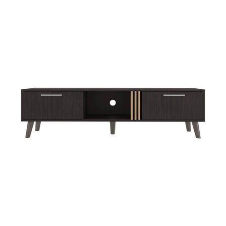 We Have Furniture Altoona Tv Stand , Living Room, Black/Light Oak