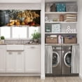 thumbnail image 3 of LALILO Kitchen Curtain Valance Autumn Still Life With Wheat Rod Pocket Window Curtain 52"x 18" Set of 2, 3 of 7