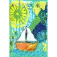 thumbnail image 3 of MARMONT HILL  - 'Orange Boat' by Jill Lambert Painting Print on Wrapped Canvas - Multi-Color 24 x 36, 3 of 5