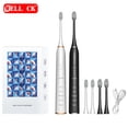 thumbnail image 2 of Cepillo de dientes eléctrico sónico de levitación magnética inteligente de comercio exterior con embalaje en caja de regalo recargable por USB de 15 velocidades para adultos, 2 of 5