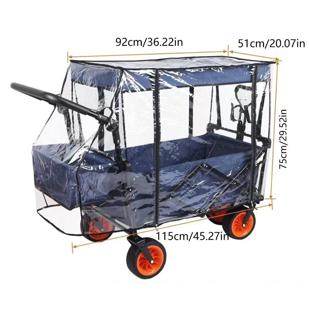 MOMOJIA Compacts Folding Rain Shield For Camping Wagon Weather Proof Easy Installation