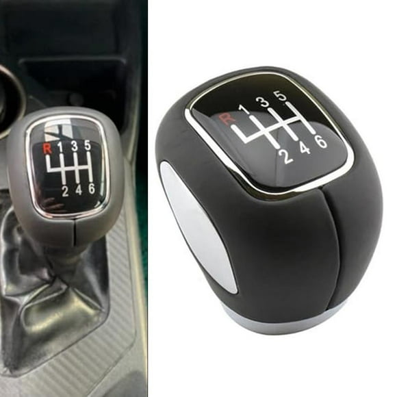 Lefu Gear Shift Knob Lever Handball Black Leather For Chevrolet for Cruze 5 6 Speed