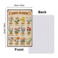 thumbnail image 2 of Flower Knowledge Metal Tin Signs 20x30cm Retro Birth Month Blossom Sign Rusty Look Month Flower Chart Art Print for Room Garden Yard, 2 of 7