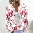 thumbnail image 2 of ZQUUVOU Women's Shirts Cardigan Casual Floral Printed with Button Top (Multicolor,XL), 2 of 5