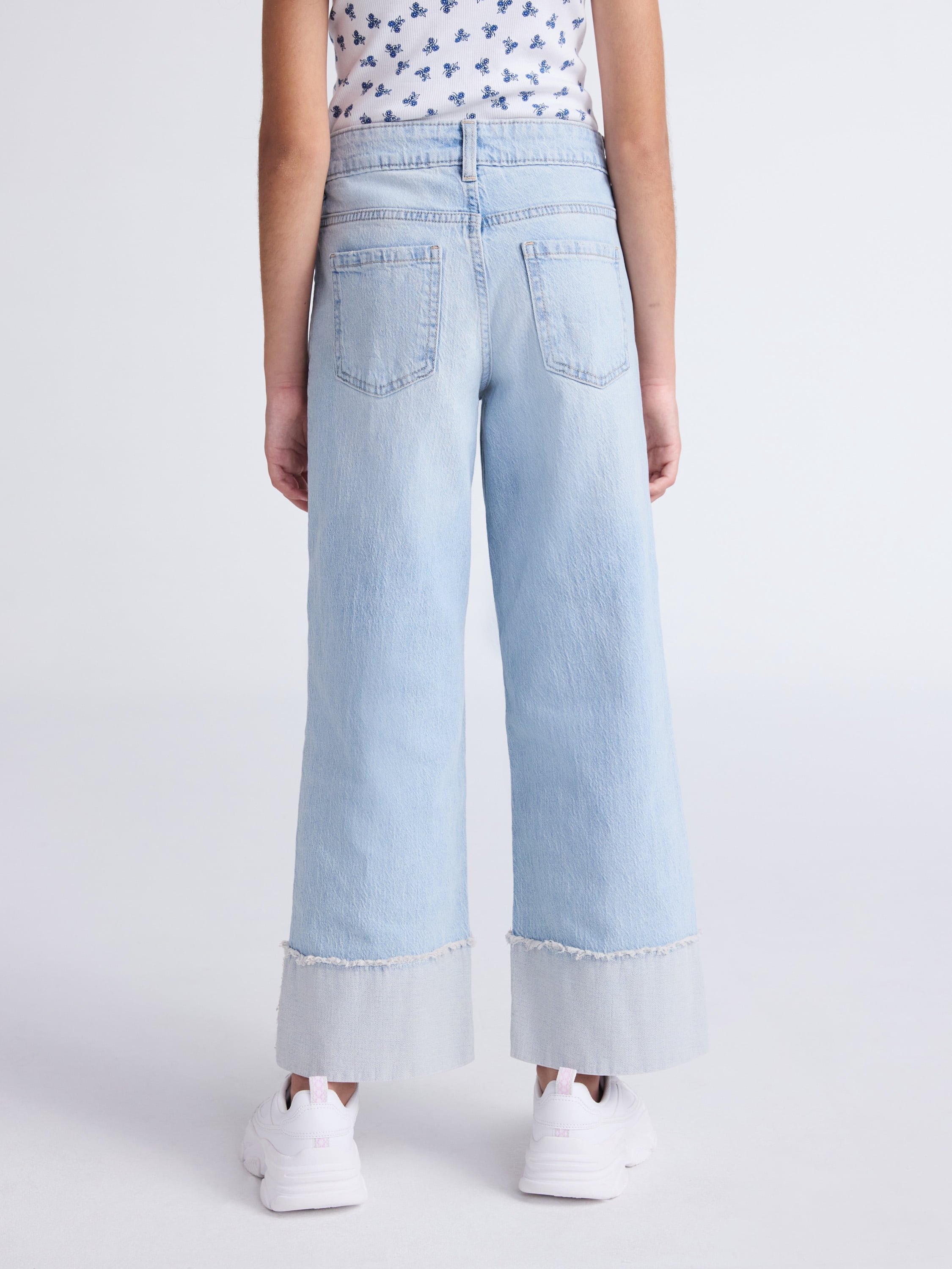 Weekend Academy Girls Cuffed Hem Jeans, Sizes 5-18