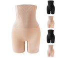 thumbnail image 2 of Fengactive Womens Plus Size High Rise Seamless Shaping Safety Shorts Tummy Control Lifting Underwear Women, 2 of 3