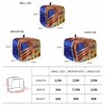 thumbnail image 4 of Sunflower USA Flag Toaster Cover 4 Slice, Independence Day Floral Wooden Dustproof Bakeware Oven Protector with Top Hook, Waterproof Small Kitchen Appliance Toasters Dust Cover, 12"x11"x8", 4 of 7