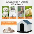 thumbnail image 6 of Plastic Dog House 32 inch Large Dog Houses for Small to Large Dogs, All Weather Indoor Outdoor Doghouse with Base Support for Winter Tough Durable House, 6 of 8