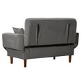thumbnail image 6 of Veryke Mid Century Sofa Sleeper Beds, Sofa Couch with 2 Pillows - Gray, 6 of 7