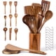 thumbnail image 1 of 11pcs Juego de Utensilios de Cocina con Bandeja, Balde de Almacenamiento Y 9 Ganchos, Set Multifuncional de Cucharas para Cocinar, Utensilios Cocinas Saludables, Cucharas para Cocinar con Asa Cómoda., 1 of 7
