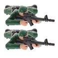thumbnail image 1 of NIYANGLE 2Pcs Green Crawling Soldier Figurines Plastic Army Action Figures for Early Motor Skill Development, 1 of 8