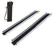 Silver Spring 3-5 ft. Telescoping Wheelchair Track Ramps with Storage Bag