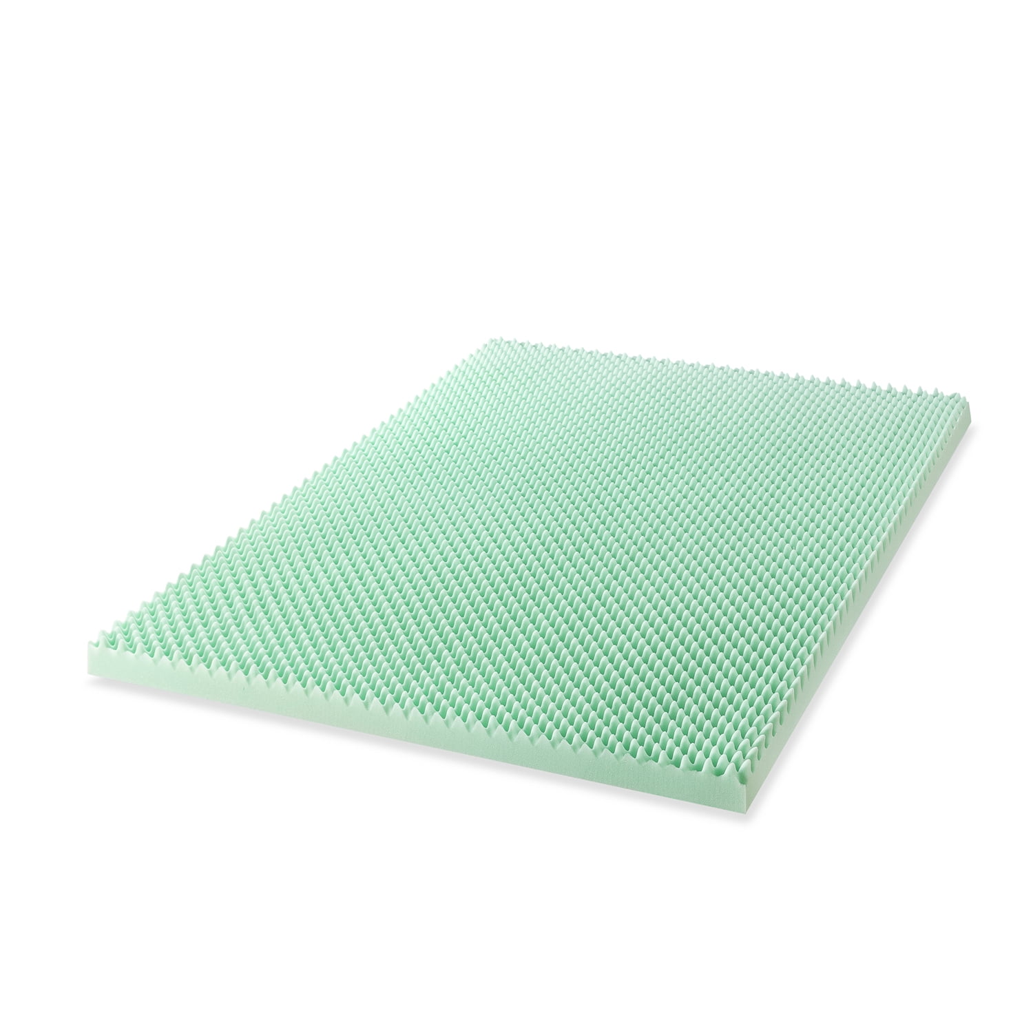 Mellow 3" Egg Crate Memory Foam Mattress Topper with Aloe Vera Infusion, King