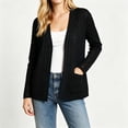 thumbnail image 2 of Luvior Women's Plus Size Lightweight Cardigan Open Front Long Sleeve Casual Cardigans with Pockets, 2 of 2