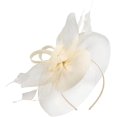 thumbnail image 1 of White Fascinator Fashion Headbands Fascinators Hat Flower Mesh Ribbons, 1 of 5